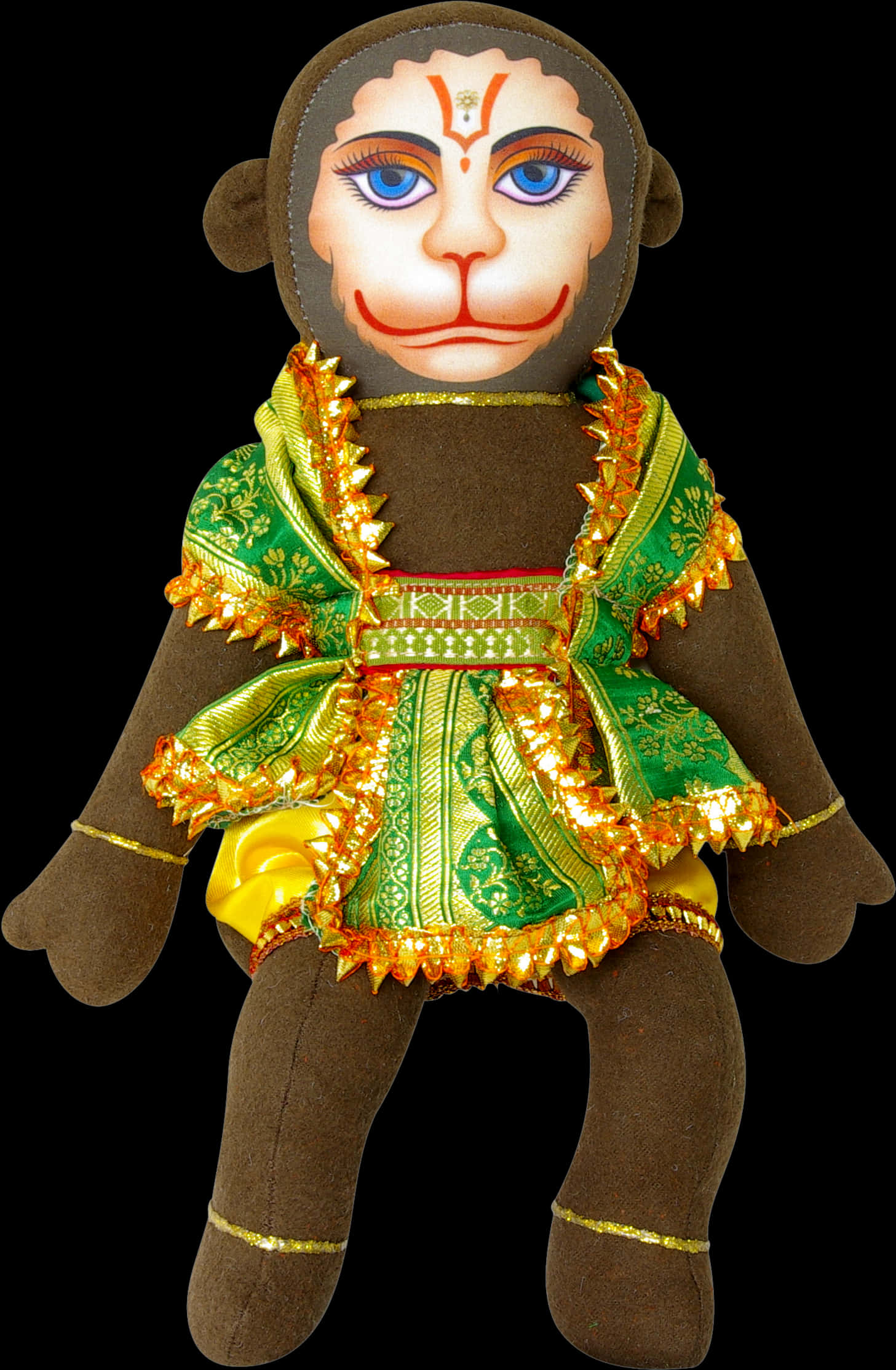 Hanuman Plush Doll Traditional Attire