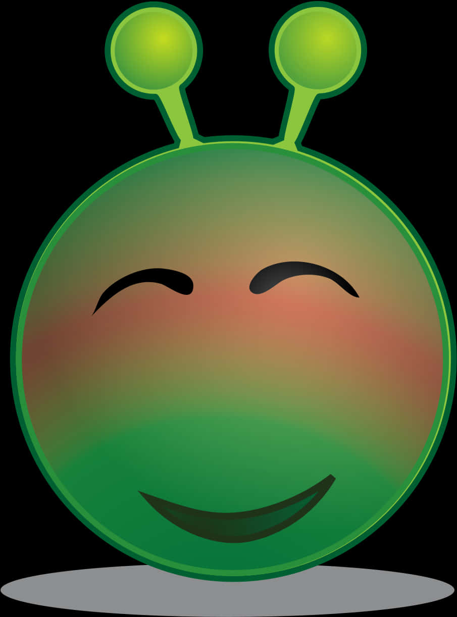 Happy Alien Emoji Illustration