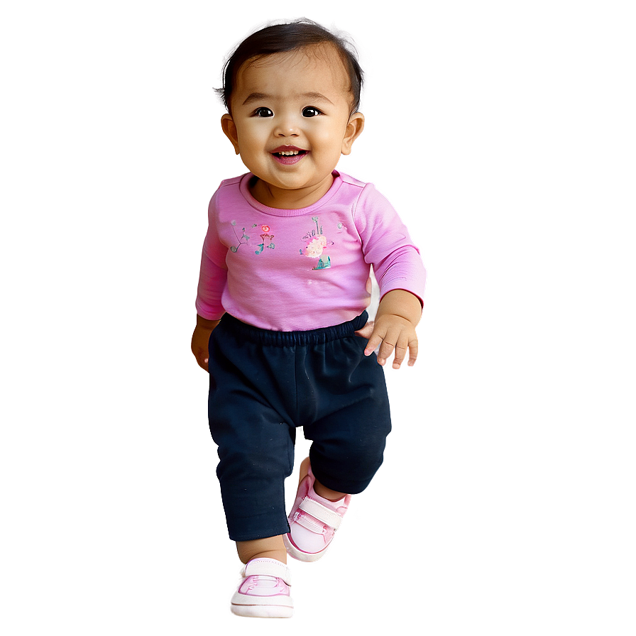 Happy Baby Girl Cartoon Png Cnm