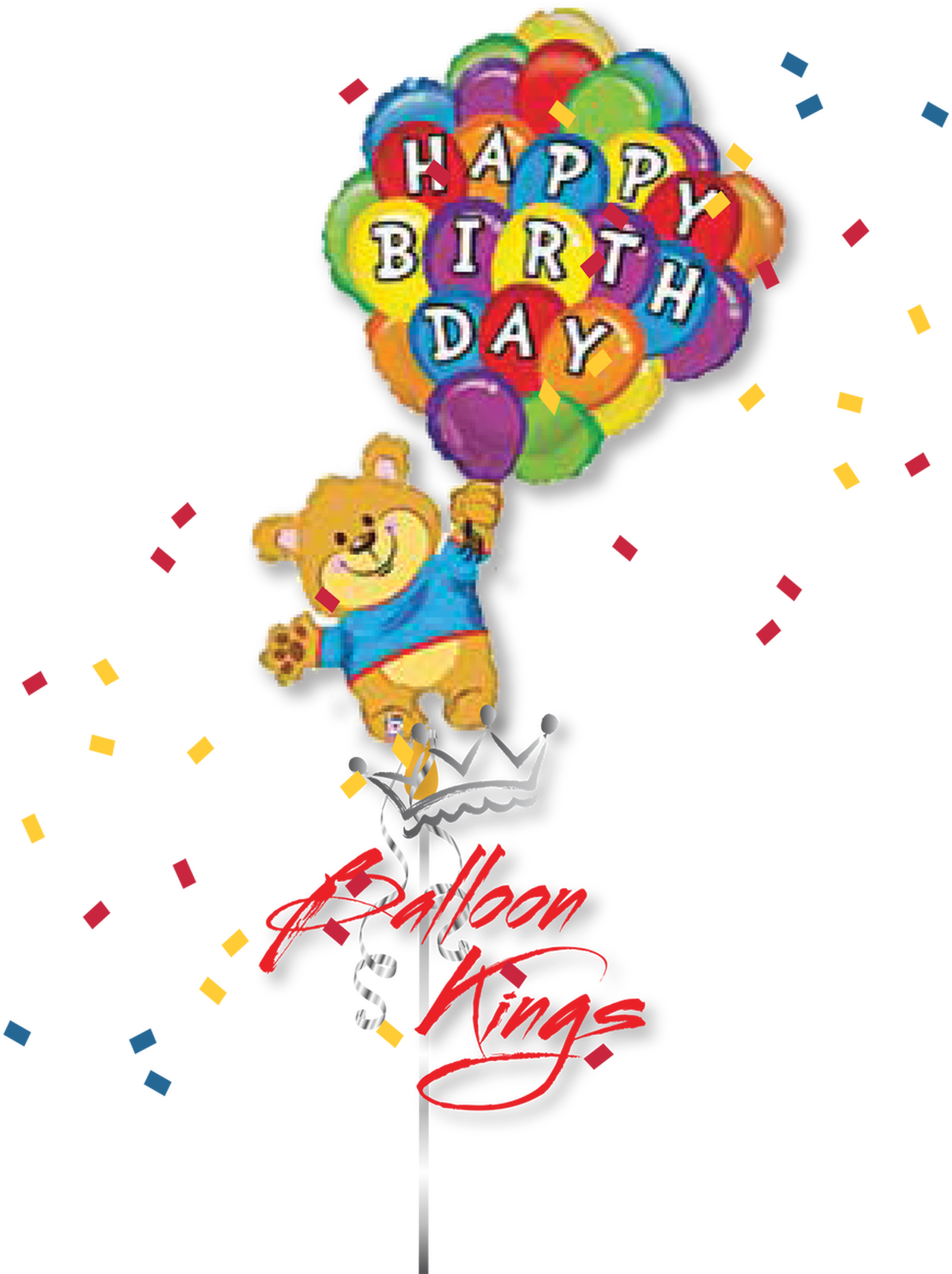 Happy Birthday Bear Balloon Bouquet