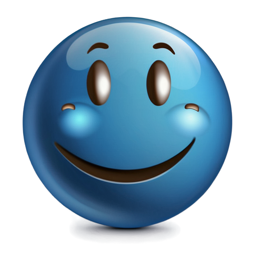 Happy Blue Emoji Png Owj39