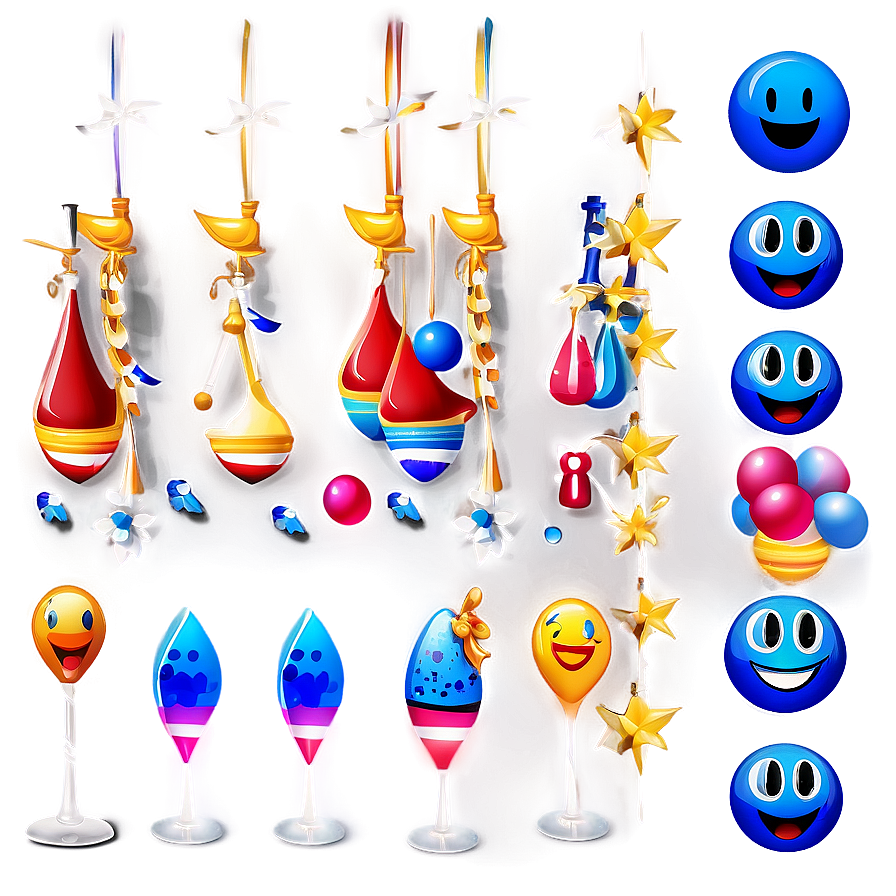 Happy Blue Emojis Png Series 06282024