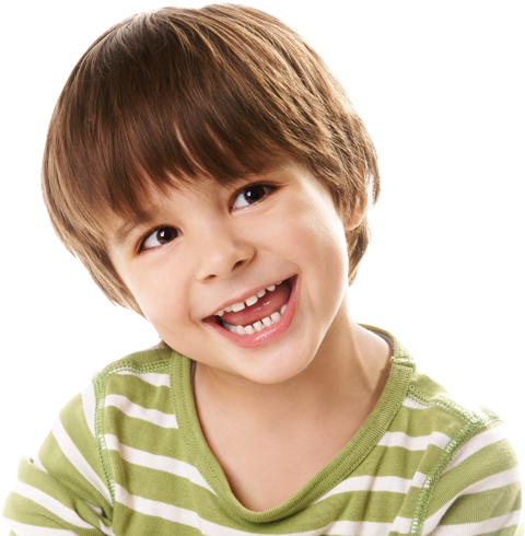 Happy Boy With Striped Shirt