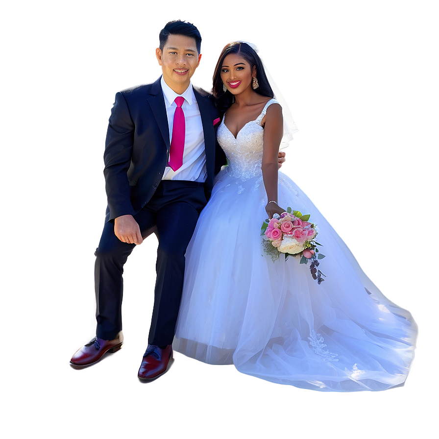 Happy Bride And Groom Png 45