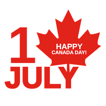 Happy Canada Day July1st Celebration