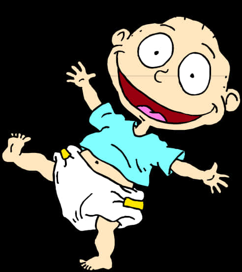 Happy Cartoon Baby Dancing