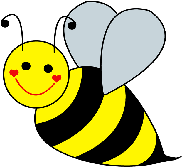 Happy Cartoon Bee Clipart
