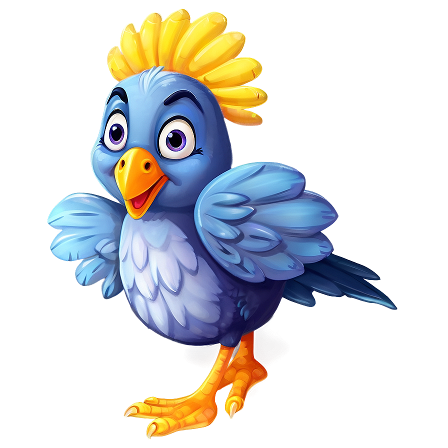 Happy Cartoon Bird Png Agk72