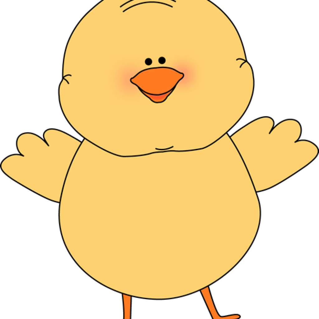 Happy Cartoon Chick Illustration