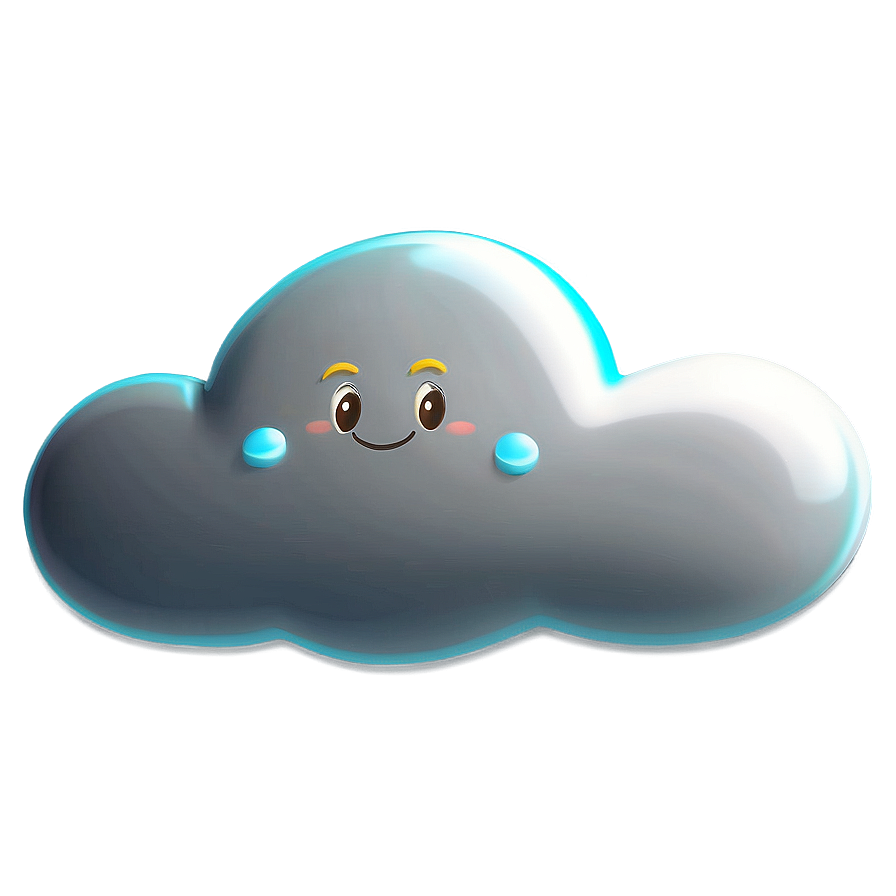 Happy Cartoon Cloud Png 62