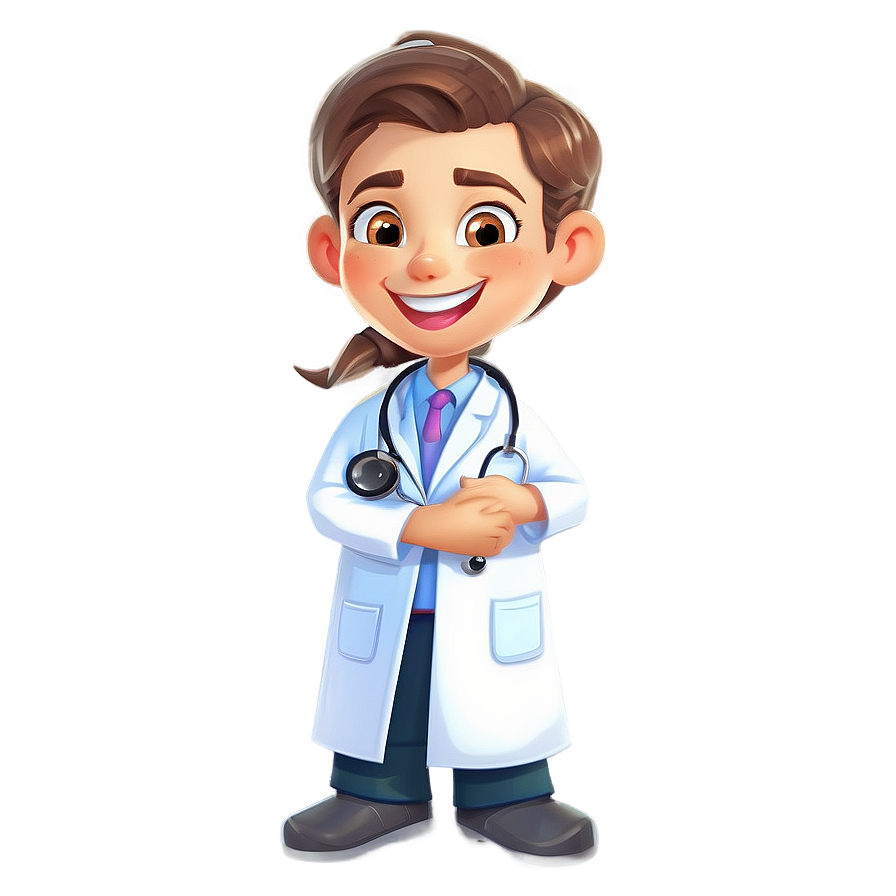 Happy Cartoon Doctor Character Png Tho82