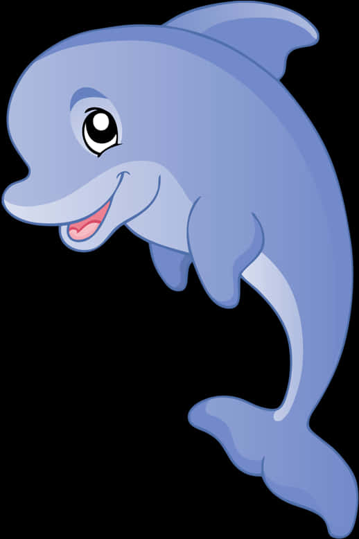 Happy Cartoon Dolphin