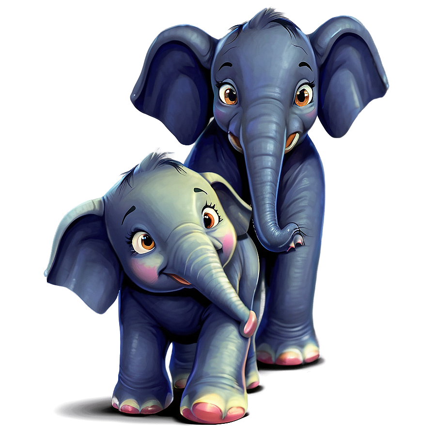 Happy Cartoon Elephant Png 06272024