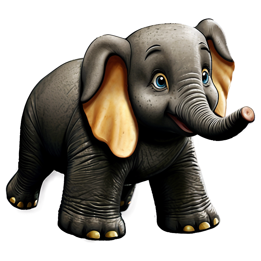 Happy Cartoon Elephant Png Sim