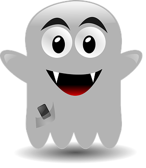 Happy Cartoon Ghost