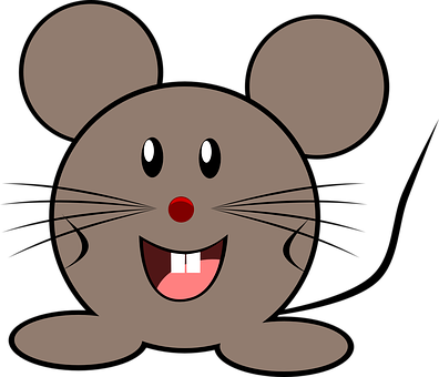 Happy Cartoon Mouse