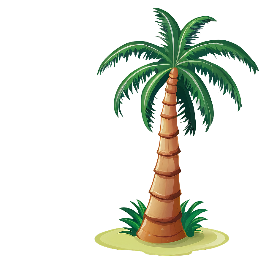 Happy Cartoon Palm Tree Png 06212024