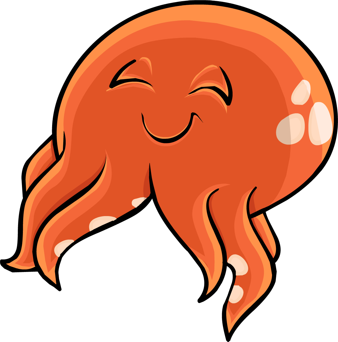 Happy Cartoon Squid