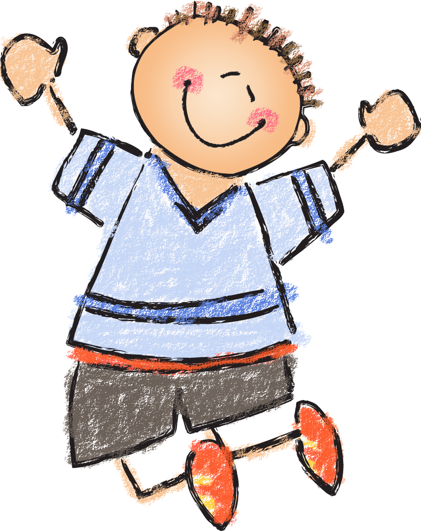 Happy Child Cartoon Drawing