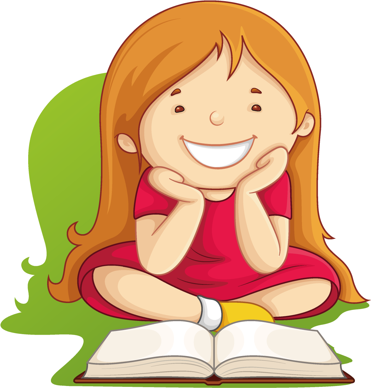 Happy Child Reading Book