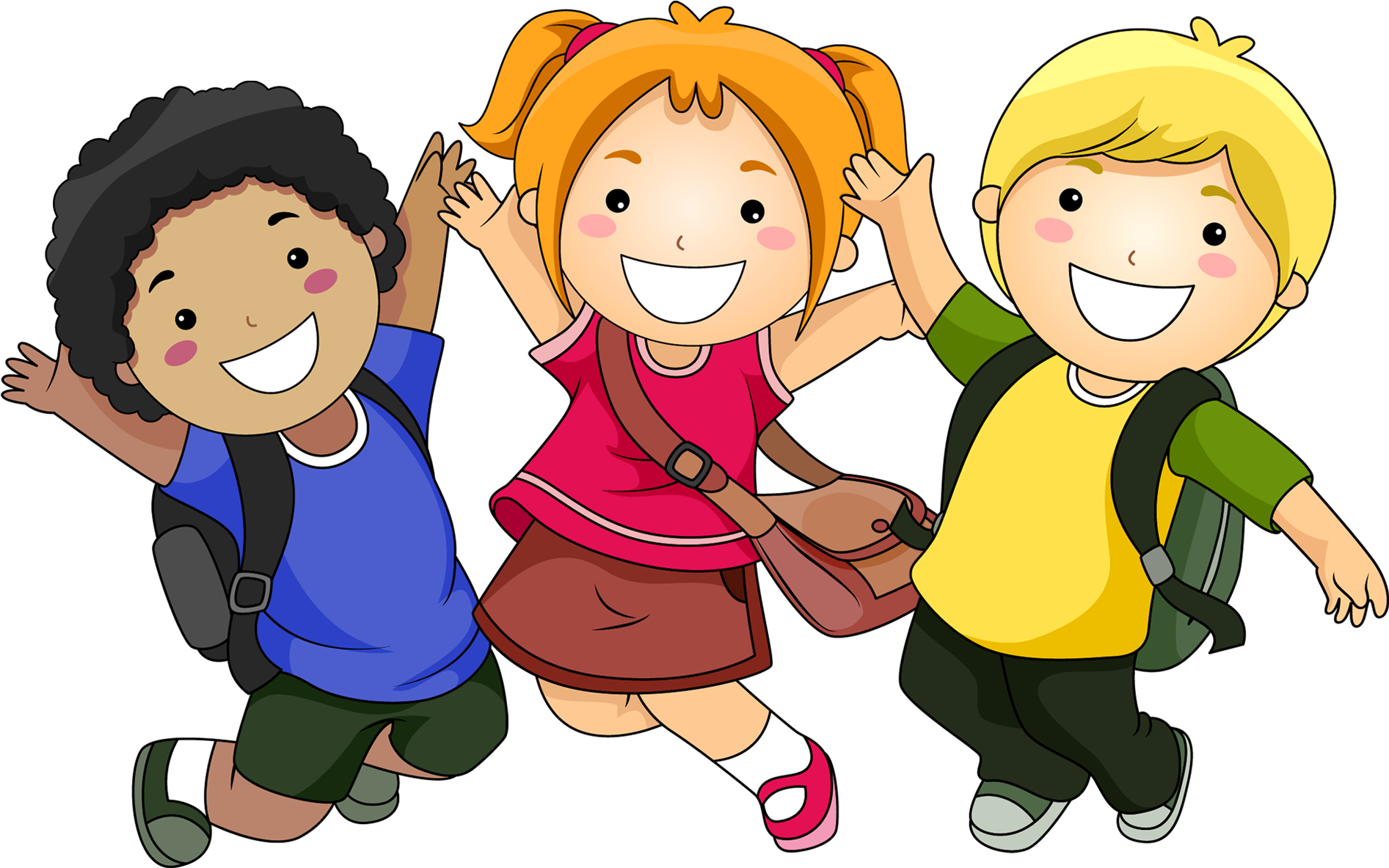 Happy Children Cartoon