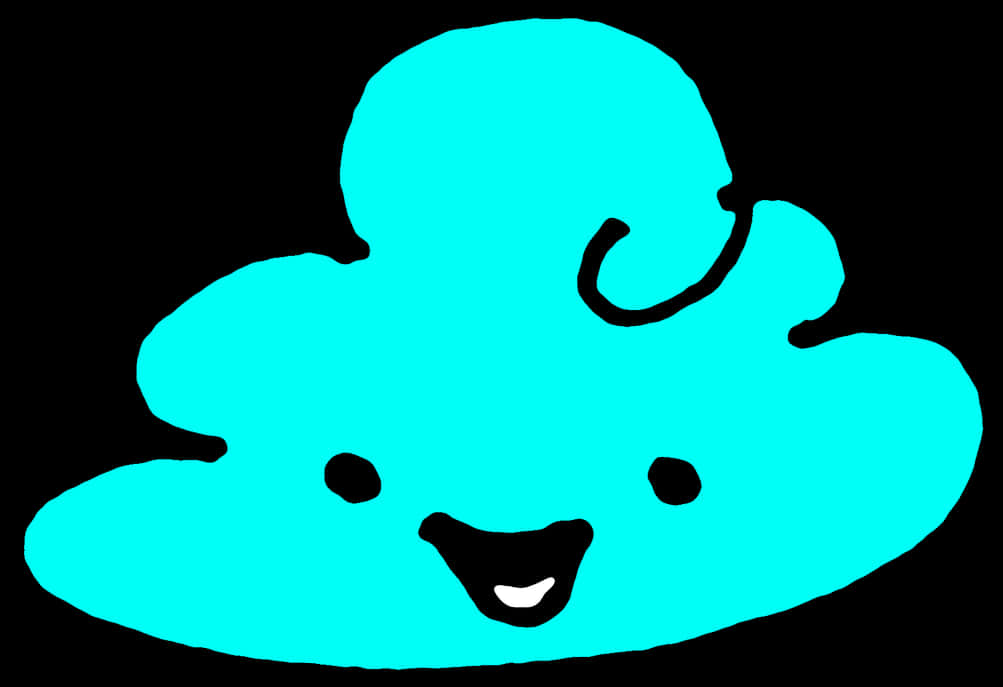 Happy Cloud Cartoon Character