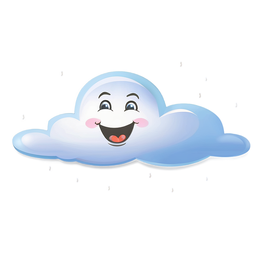 Happy Cloud Cartoon Png Caa71