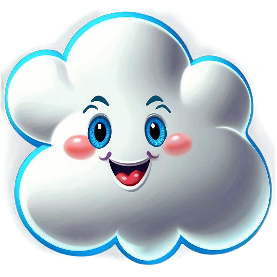 Happy Cloud Cartoon Png Xgu15