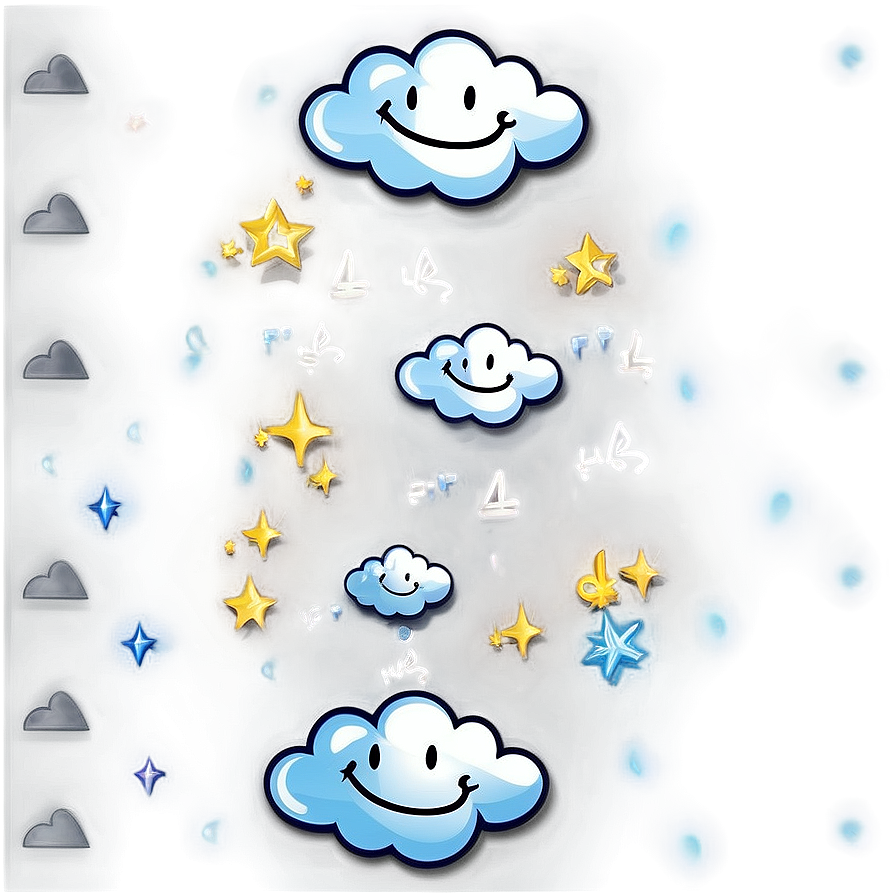 Happy Cloud Character Png Uis12