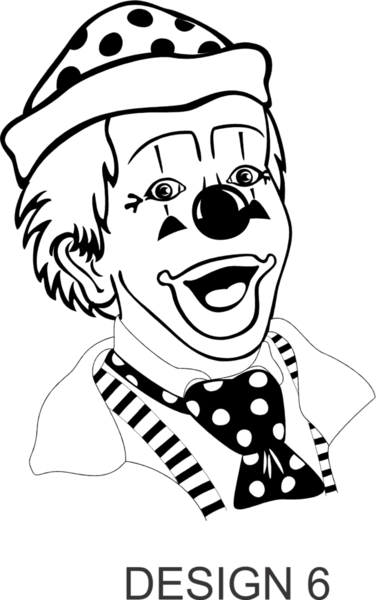 Happy Clown Sketch Design