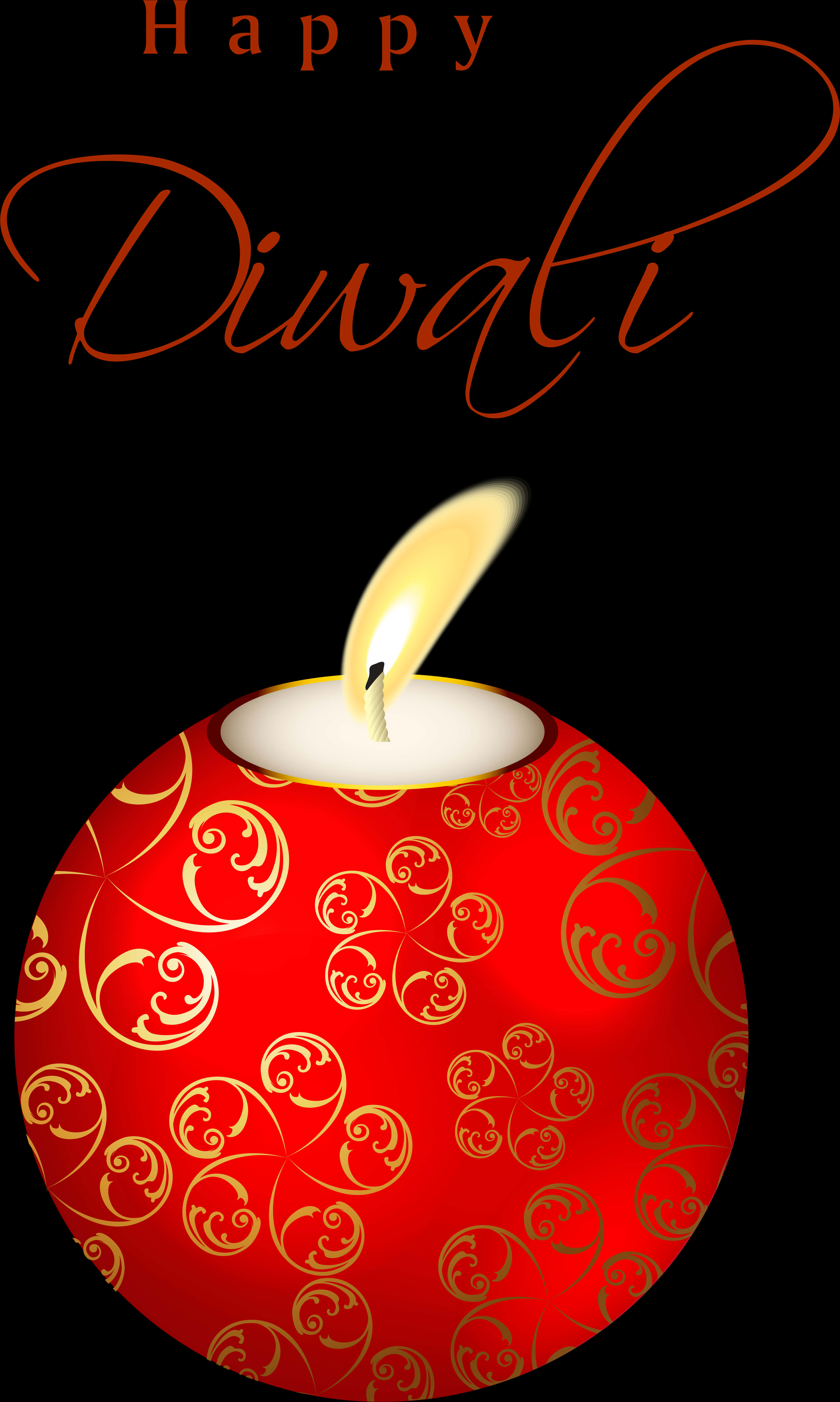 Happy Diwali Candle Greeting