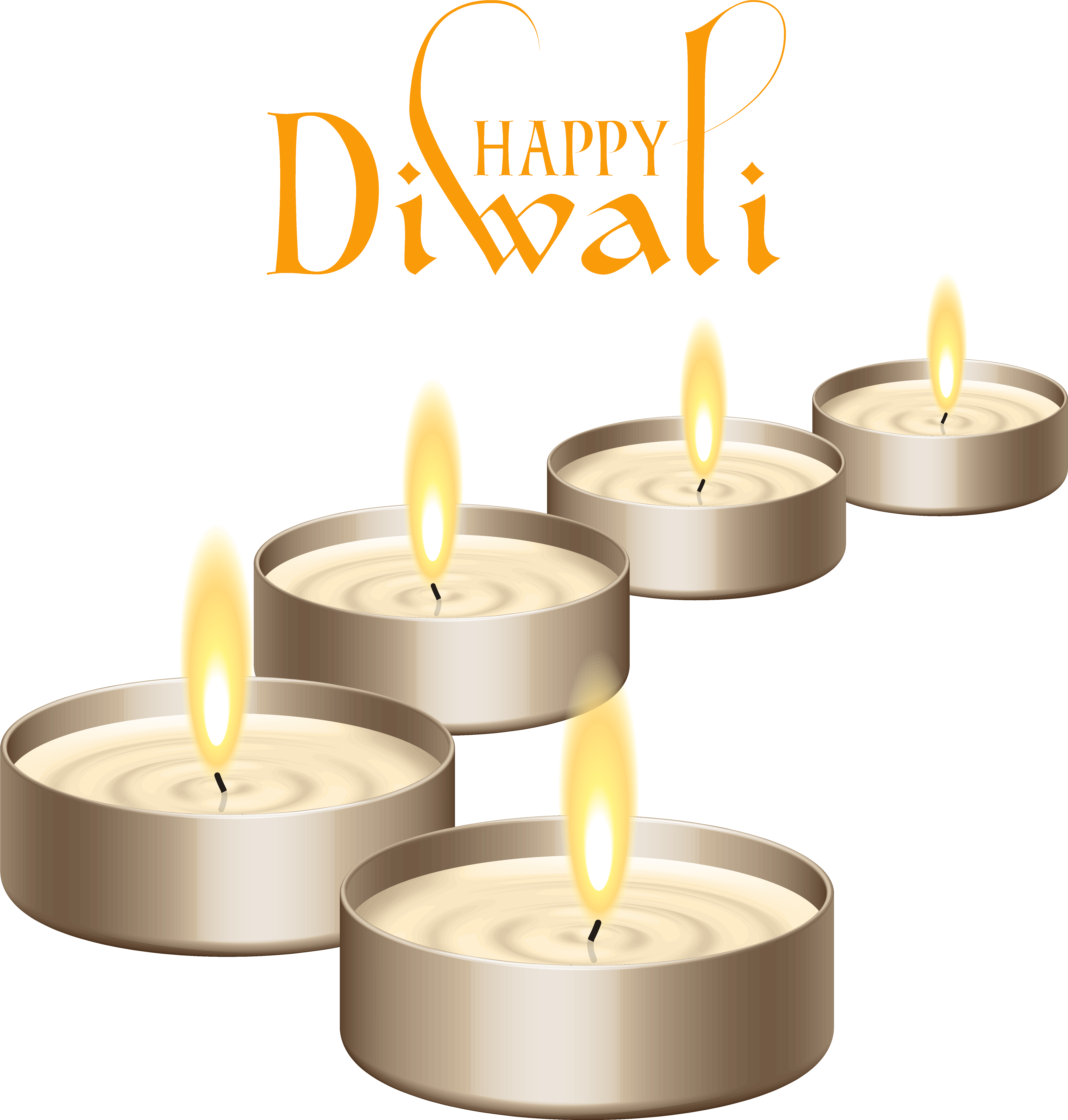 Happy Diwali Celebration Candles