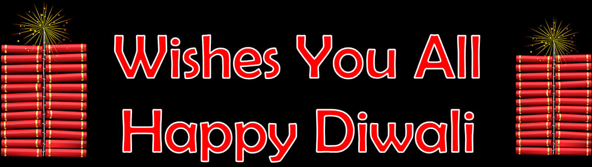 Happy Diwali Firecracker Greeting Banner