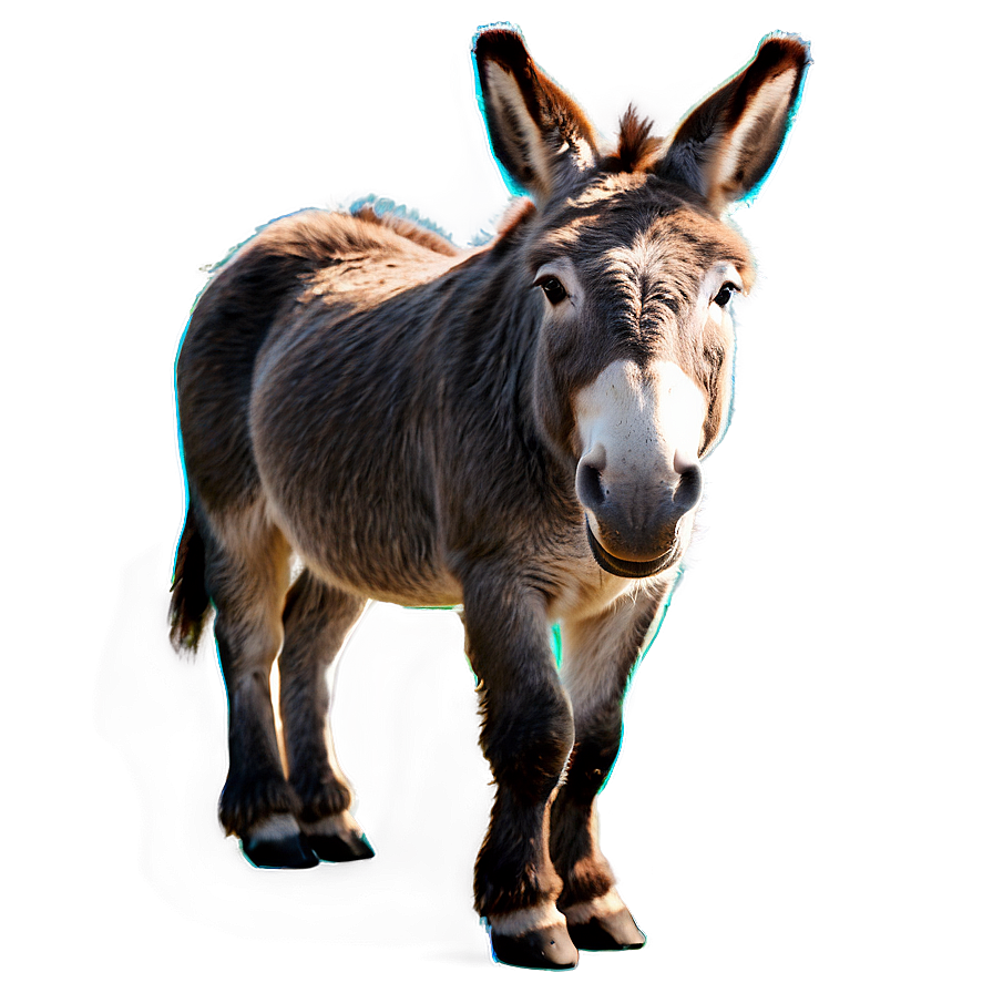 Happy Donkey Clipart Png Byl