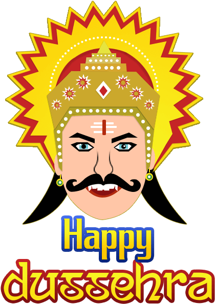 Happy Dussehra Celebration Artwork