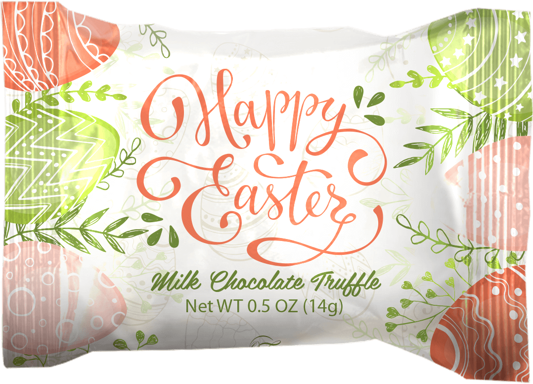 Happy Easter Chocolate Truffle Wrapper