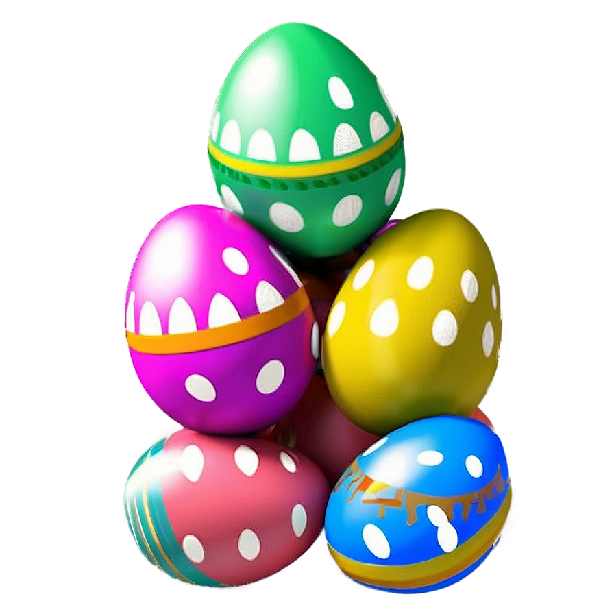 Happy Easter Egg Balloons Png 72