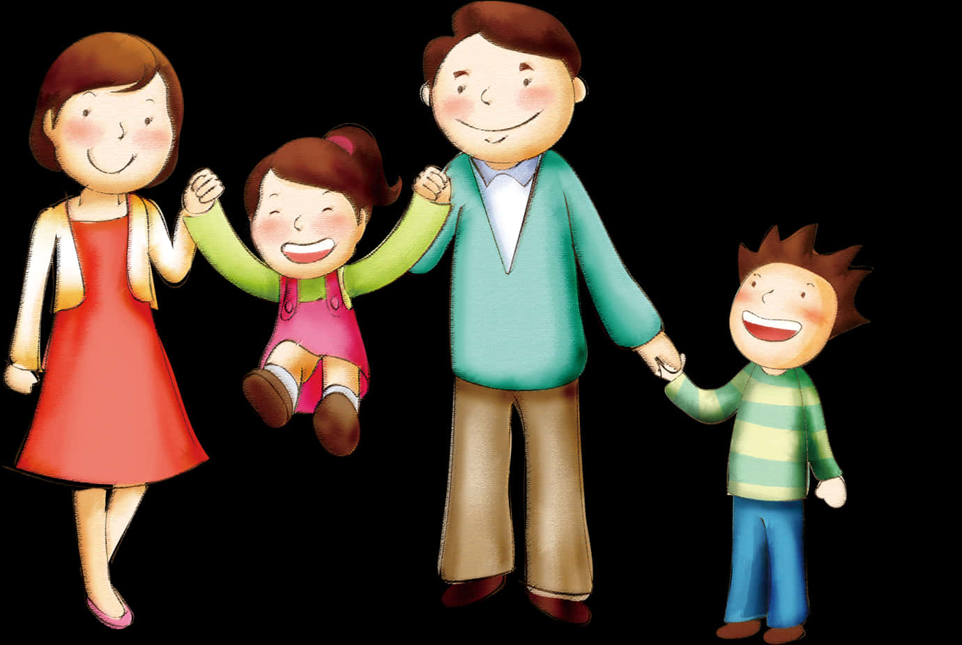 Happy Family Illustration