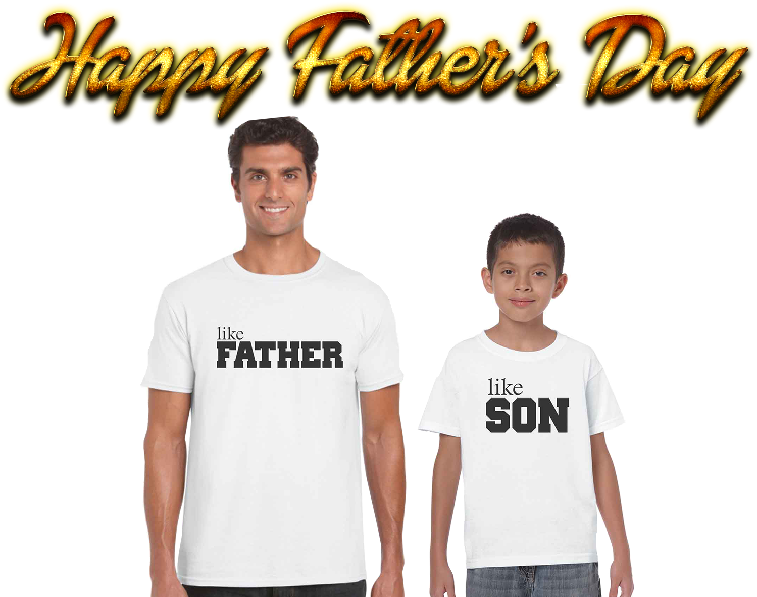 Happy Fathers Day Like Father Like Son Tshirts