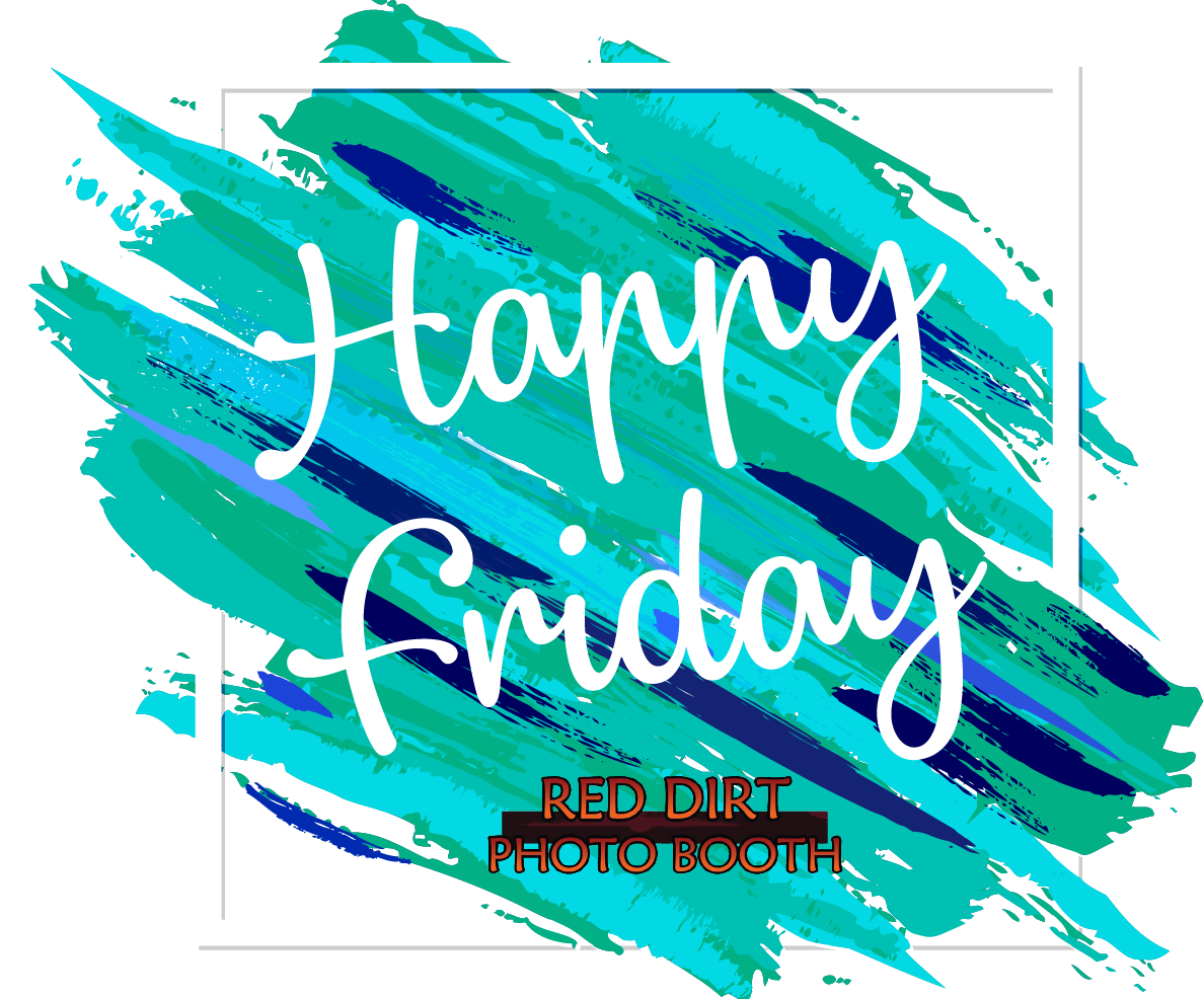 Happy Friday Brush Stroke Design