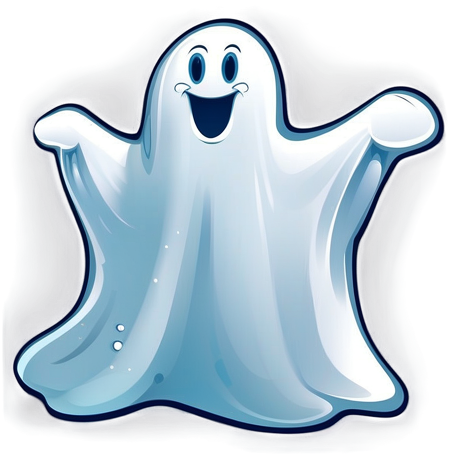 Happy Ghost Illustration Png Bkv