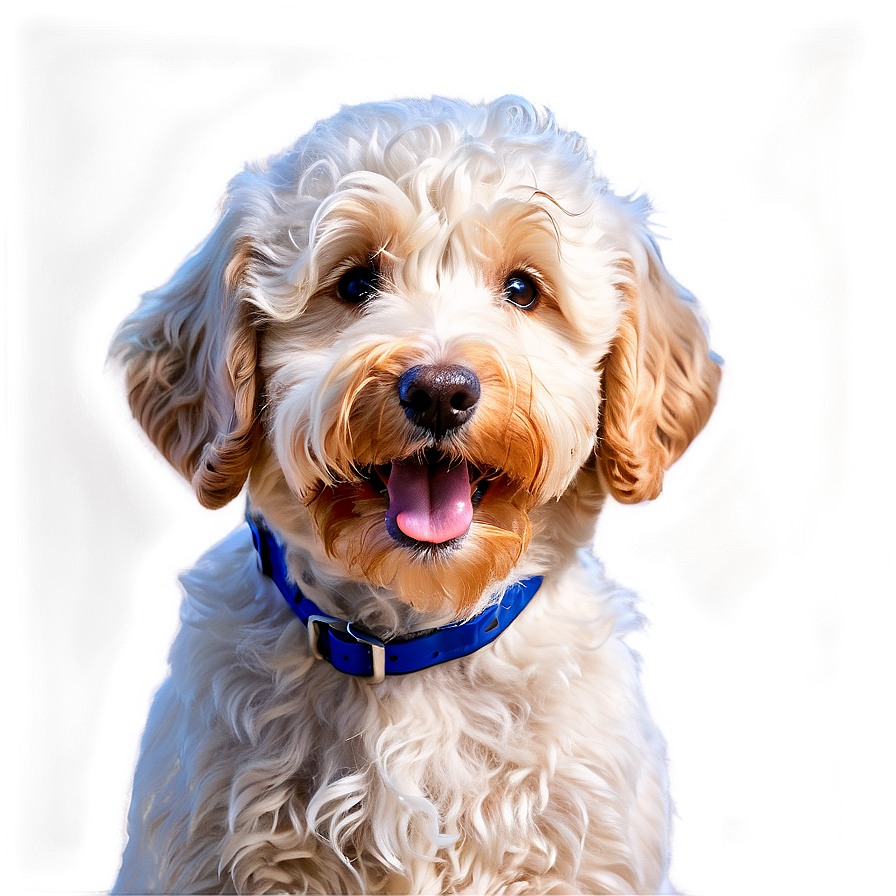 Happy Goldendoodle Face Png Lrh53