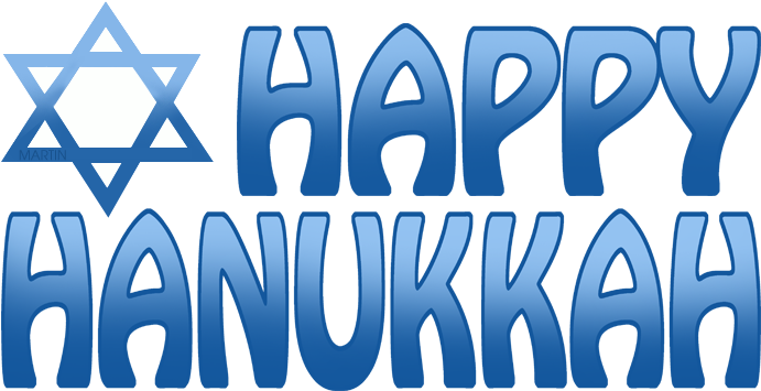 Happy Hanukkah Greeting Graphic