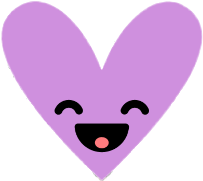 Happy Heart Cartoon Face