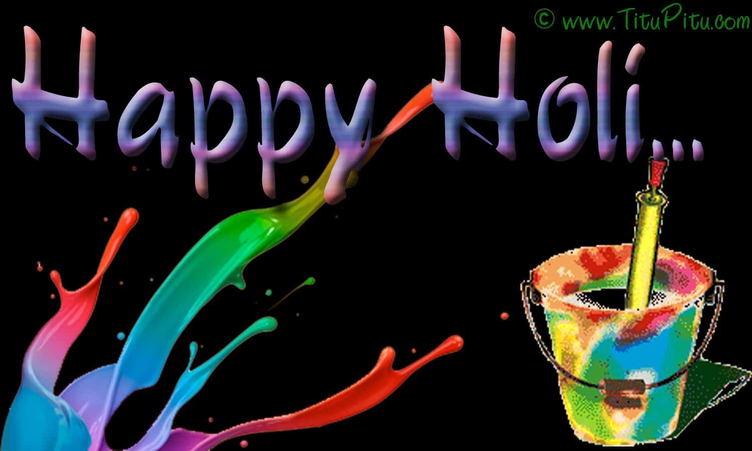 Happy Holi Celebration Colors