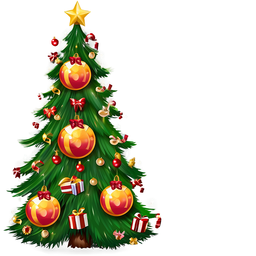 Happy Holidays Cartoon Tree Png 86