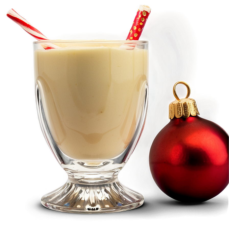 Happy Holidays Eggnog Glass Png 23