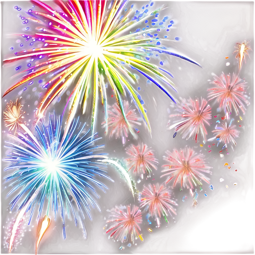 Happy Holidays Festive Fireworks Png Jjd