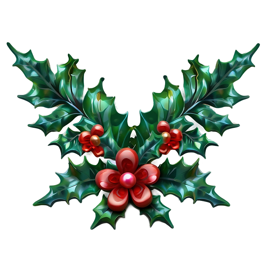 Happy Holidays Holly Decoration Png 05232024