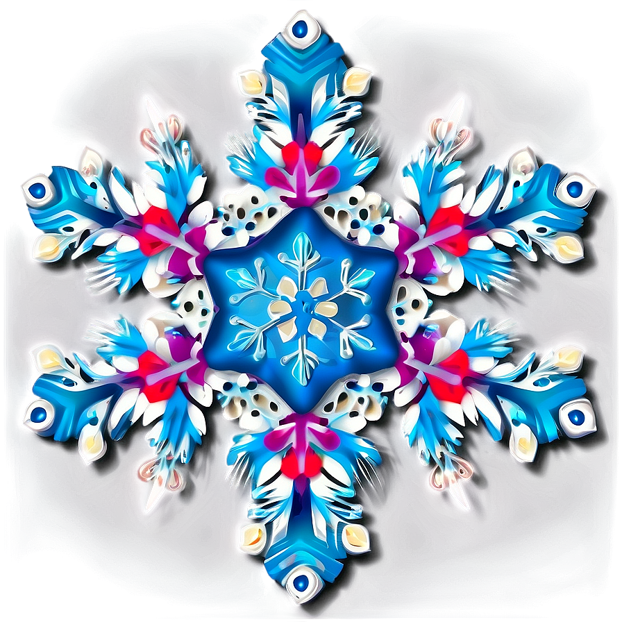 Happy Holidays Snowflake Design Png 62